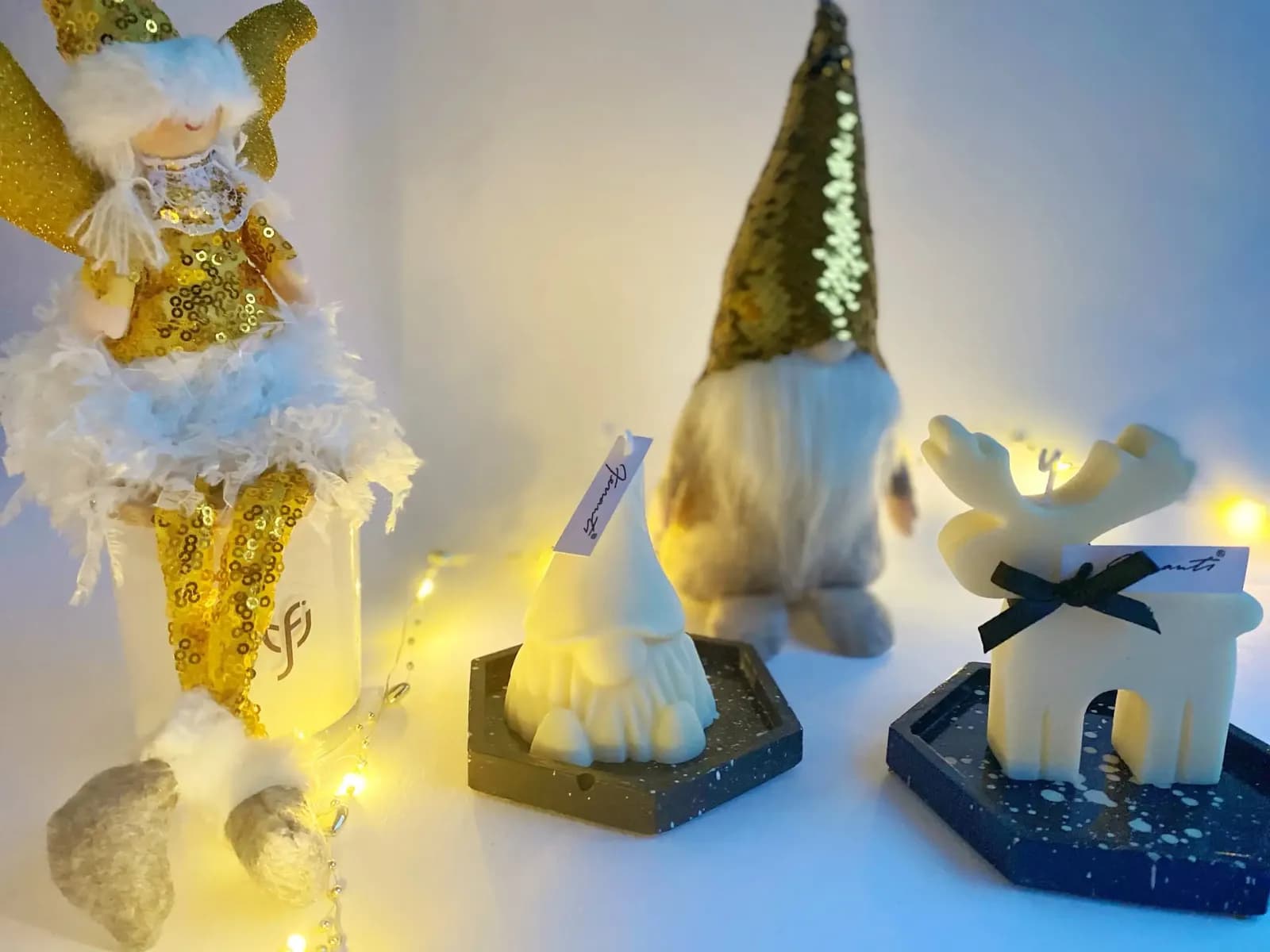 Gnome Christmas Candle