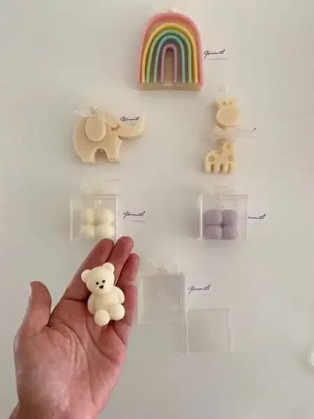 Small Bear Candle