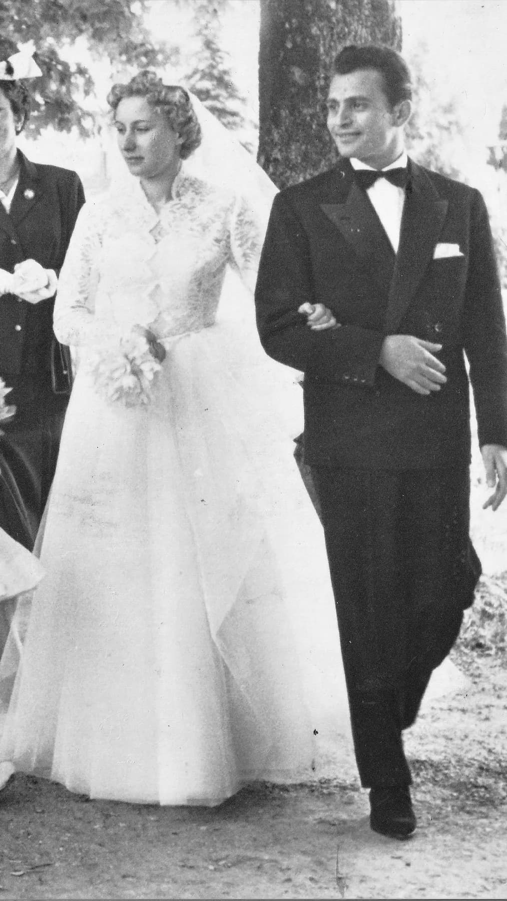 Ivo and Clara on their wedding day