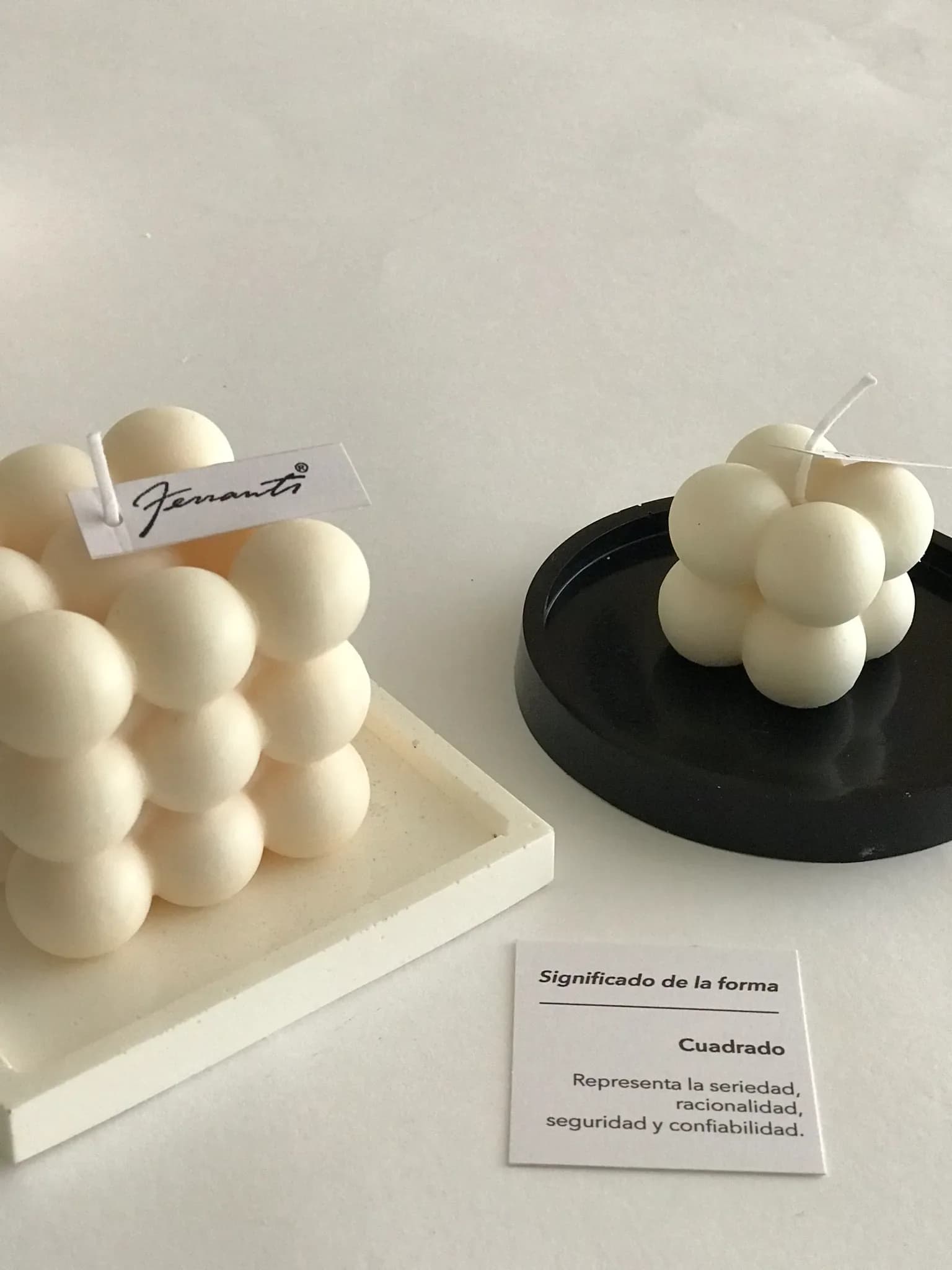 Square Bubble Candle