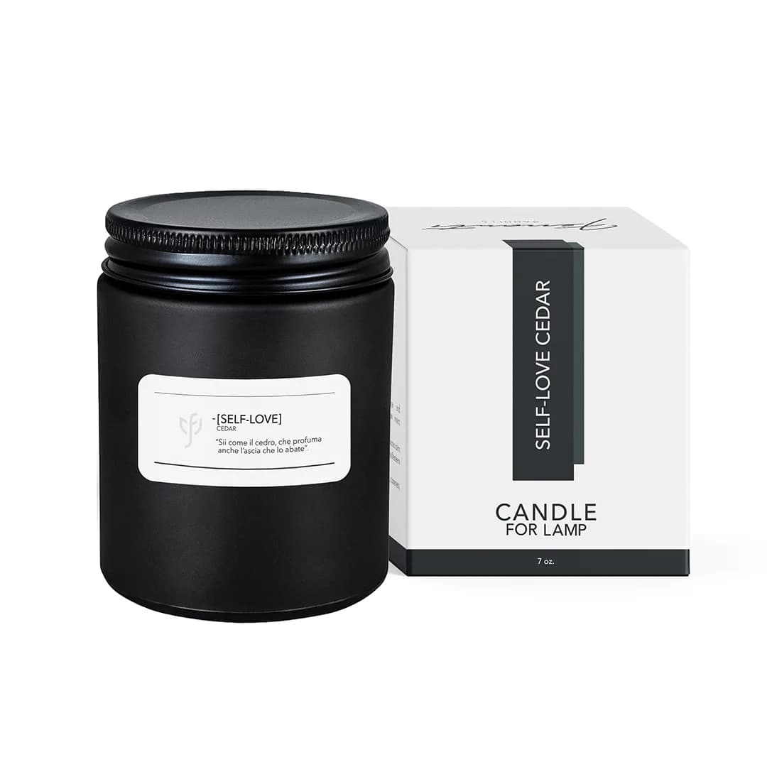 Soy candle self-love cedar